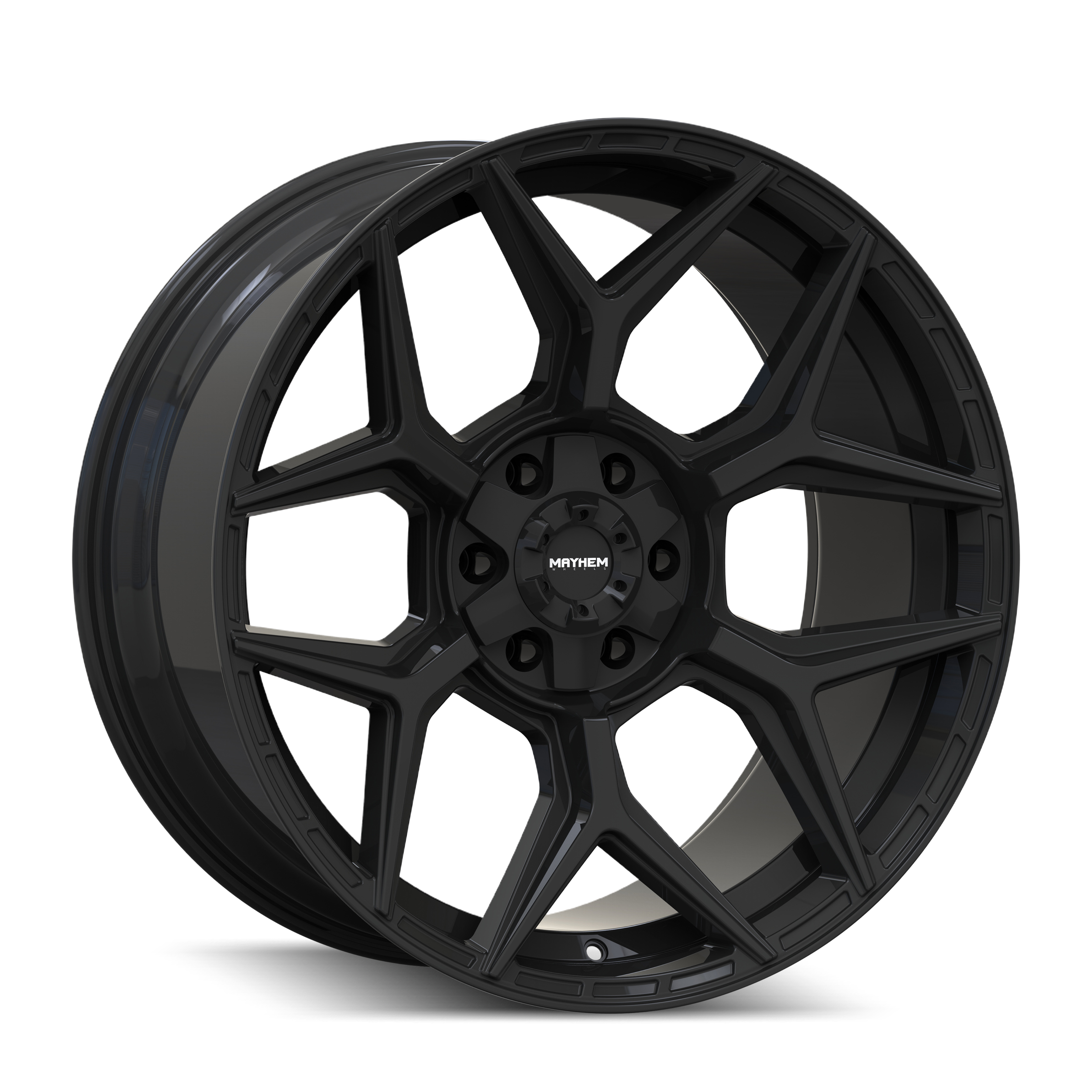 MAYHEM VANQUISH 8119 GLOSS BLACK 22X10 6-135/6-139.7 -19MM 106.1MM