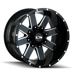 ION 141 GLOSS BLACK MILLED 20X12 8-180 -44MM 124.1MM