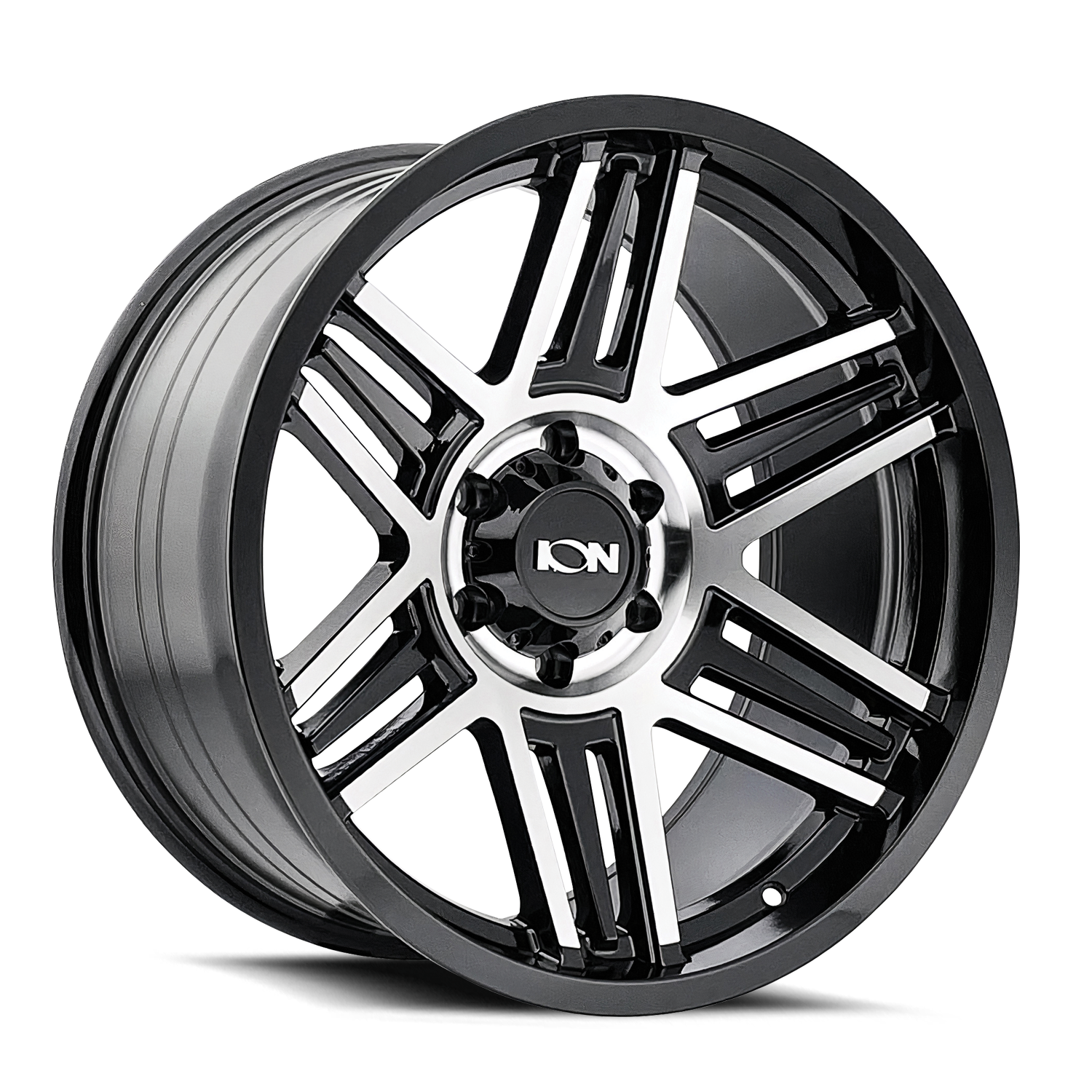 ION 147 GLOSS BLACK MACHINED 17X9 6-135 0MM 87MM