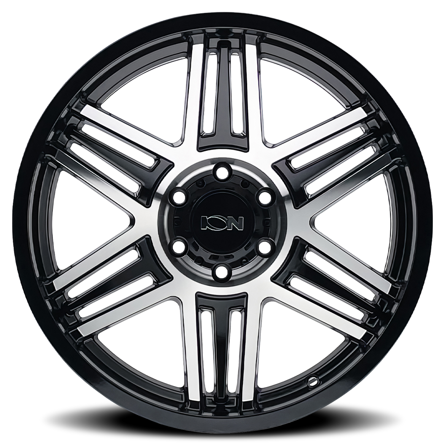 ION 147 GLOSS BLACK MACHINED 17X9 6-135 0MM 87MM - Image 3