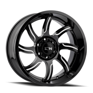 ION 151 GLOSS BLACK MILLED 20X9 6-139.7 0MM 106MM