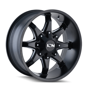 ION 181 SATIN BLACK MILLED 20X9 6-135/6-139.7 18MM 106MM