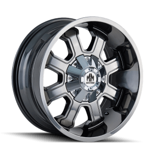 MAYHEM FIERCE 8103 CHROME 22X12 8-165.1/8-170 -44MM 130.8MM