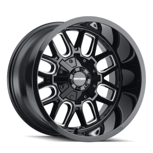 MAYHEM COGENT 8107 GLOSS BLACK MILLED 17X9 8-165.1 -12MM 130.8MM