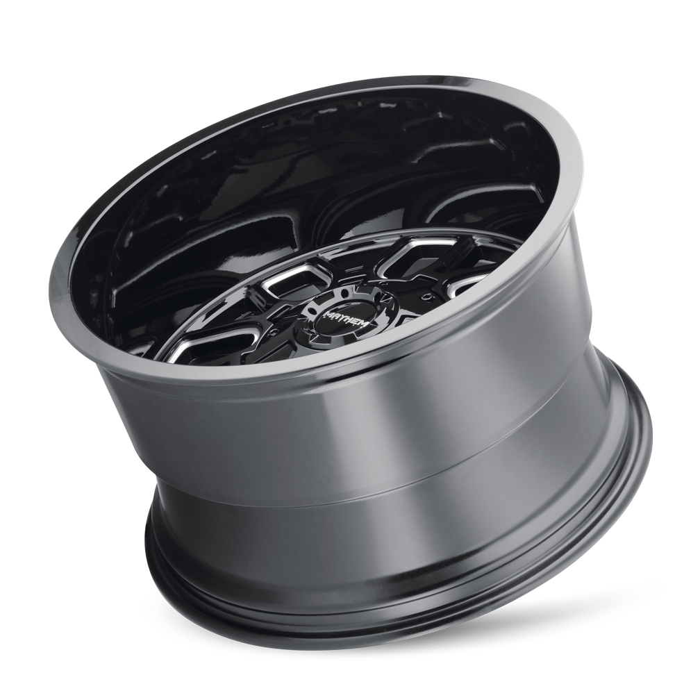 MAYHEM COGENT 8107 GLOSS BLACK MILLED 17X9 8-165.1 -12MM 130.8MM - Image 3