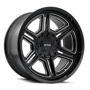 MAYHEM HERMOSA 8117 BLACK MILLED 20X12 8-165.1 -44MM 130.8MM