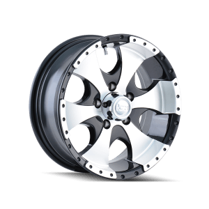ION TRAILERWHEELS 136 GLOSS BLACK MACHINED 15X6 6-139.7 0MM 108MM