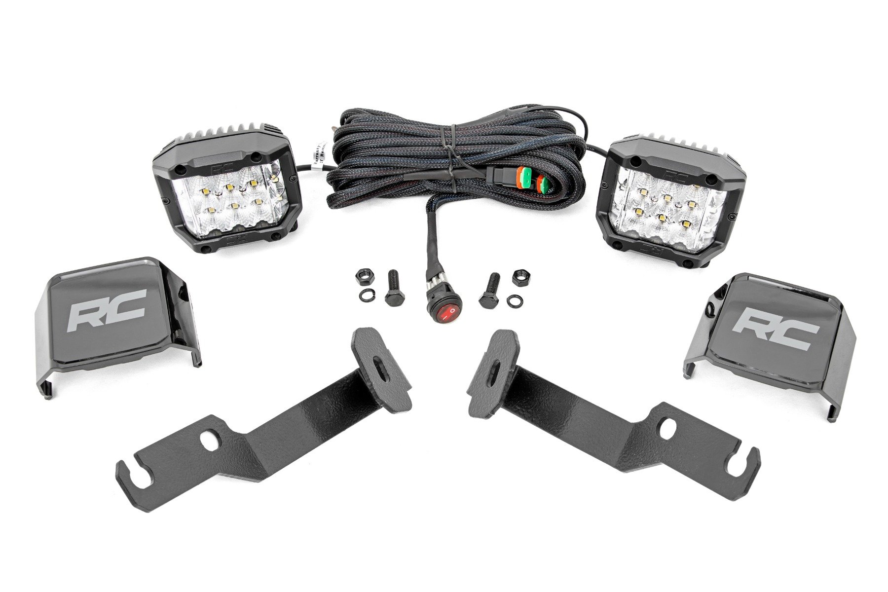 LED Light Kit | Ditch Mount | 3" OSRAM | Wide | Toyota Tacoma 2WD/4WD (05-15)