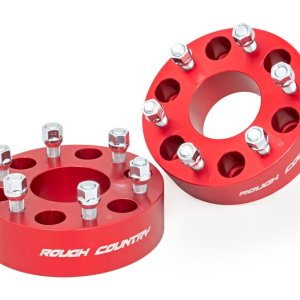 2 Inch Wheel Spacers | 6x5.5 | Red | Chevy/GMC 1500 Truck & SUV