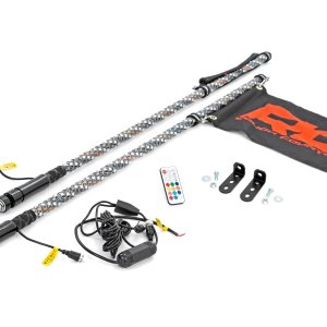 LED Whip Light Kit | Bed Mount | Polaris Ranger RZR 170/RZR 170