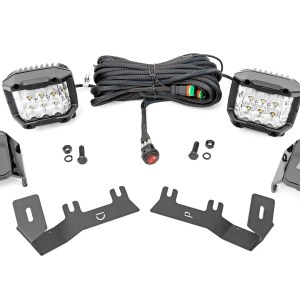 LED Ditch Light Kit | 3in OSRAM Pair | Wide | Chevy/GMC 1500 (14-18 & Classic)