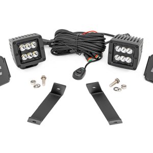 LED Light Kit | Ditch Mount | 2" Black Pair | Spot | Jeep Cherokee KL (14-21)
