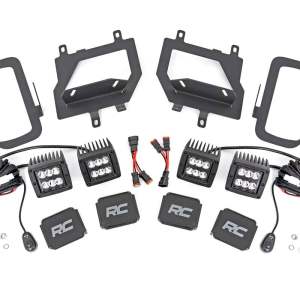 LED Light Kit | Fog Mount | Dual 2" Black Pairs | Spot | Ford F-150 (15-17)