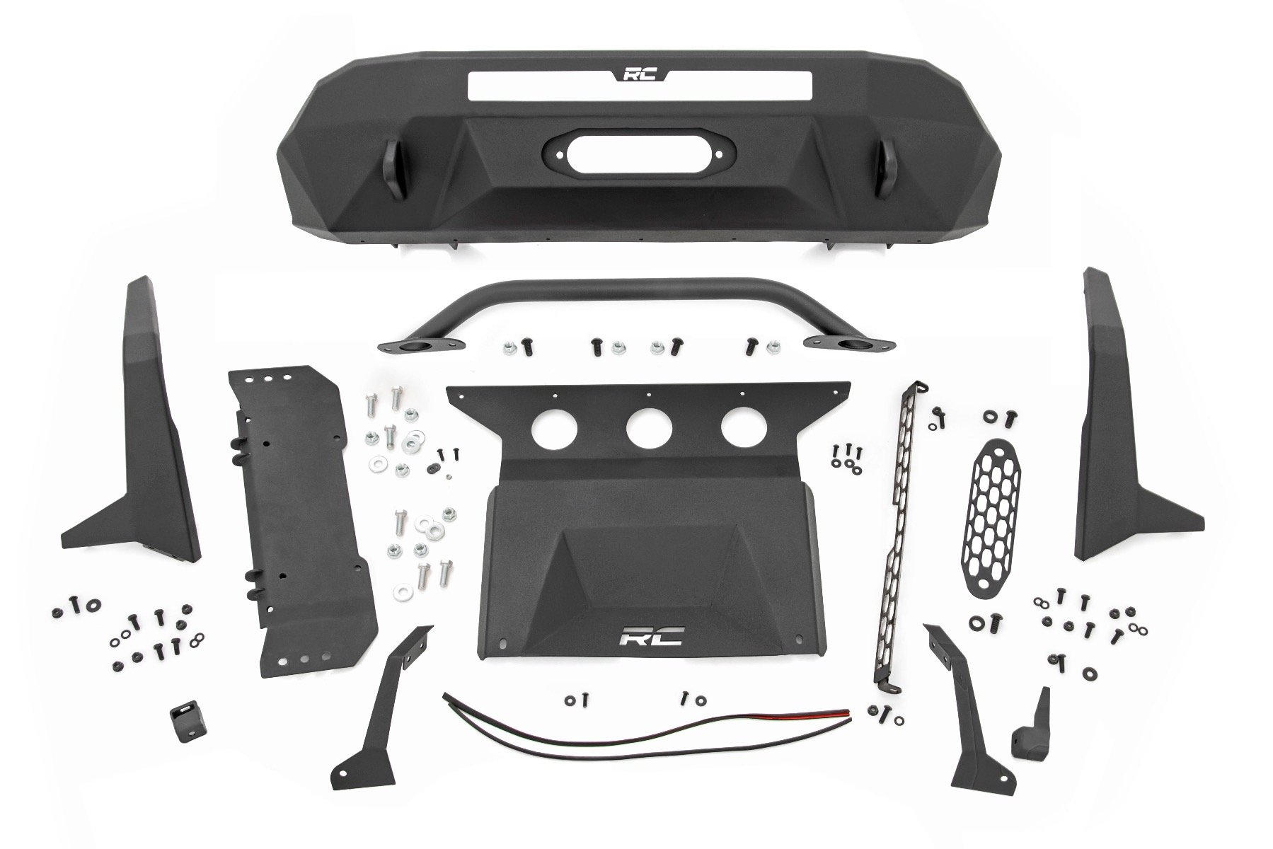 Front Bumper | High Clearance | 12000-Lb Pro Series Winch | Synthetic Rope Toyota Tacoma 4WD (16-23) - Image 6