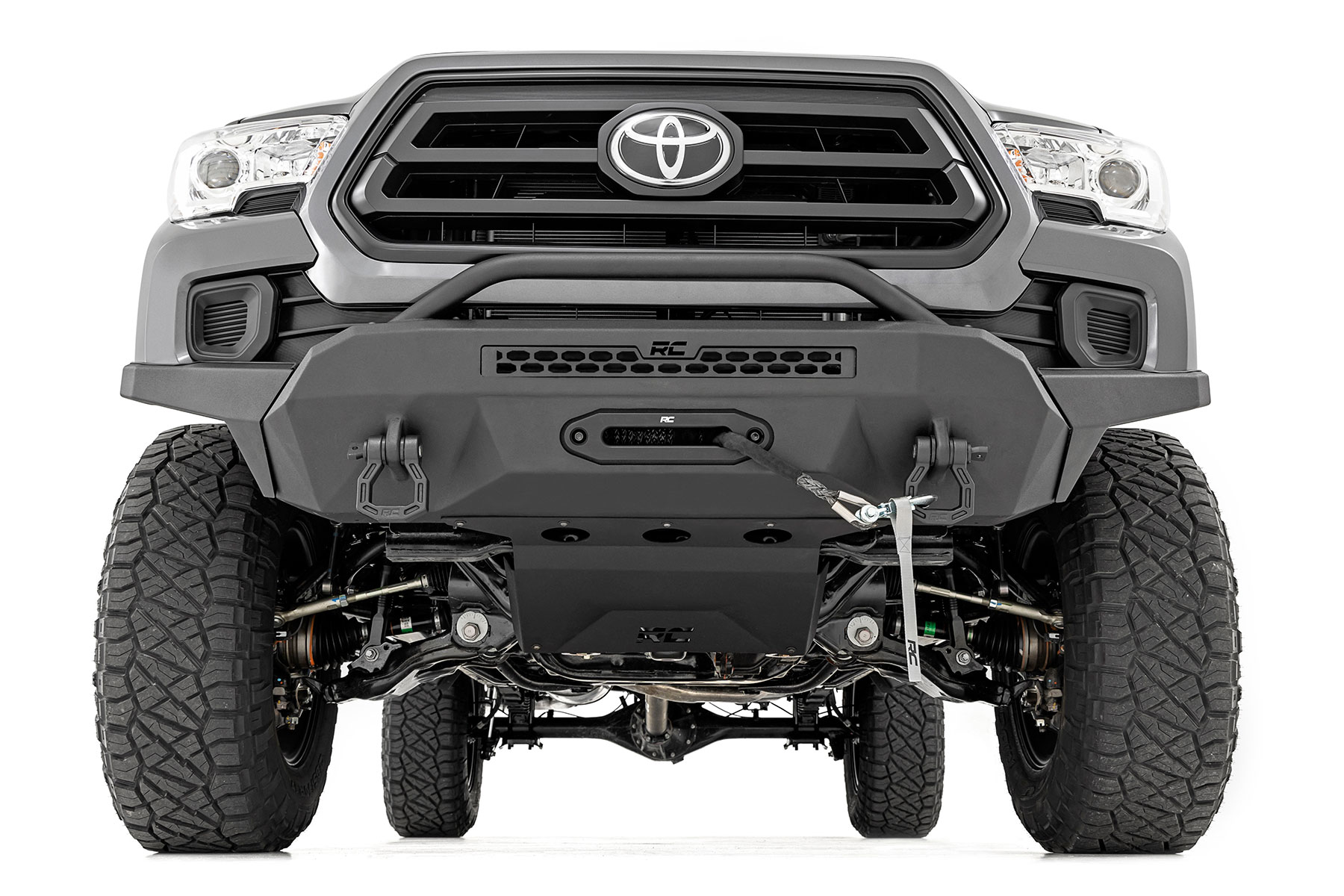 Front Bumper | High Clearance | 12000-Lb Pro Series Winch | Synthetic Rope Toyota Tacoma 4WD (16-23) - Image 3