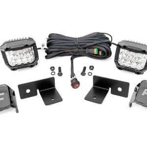 LED Light Kit | Under Bed Mount | 2" Chrome Pair | Wide Angle | Polaris General XP 4 1000