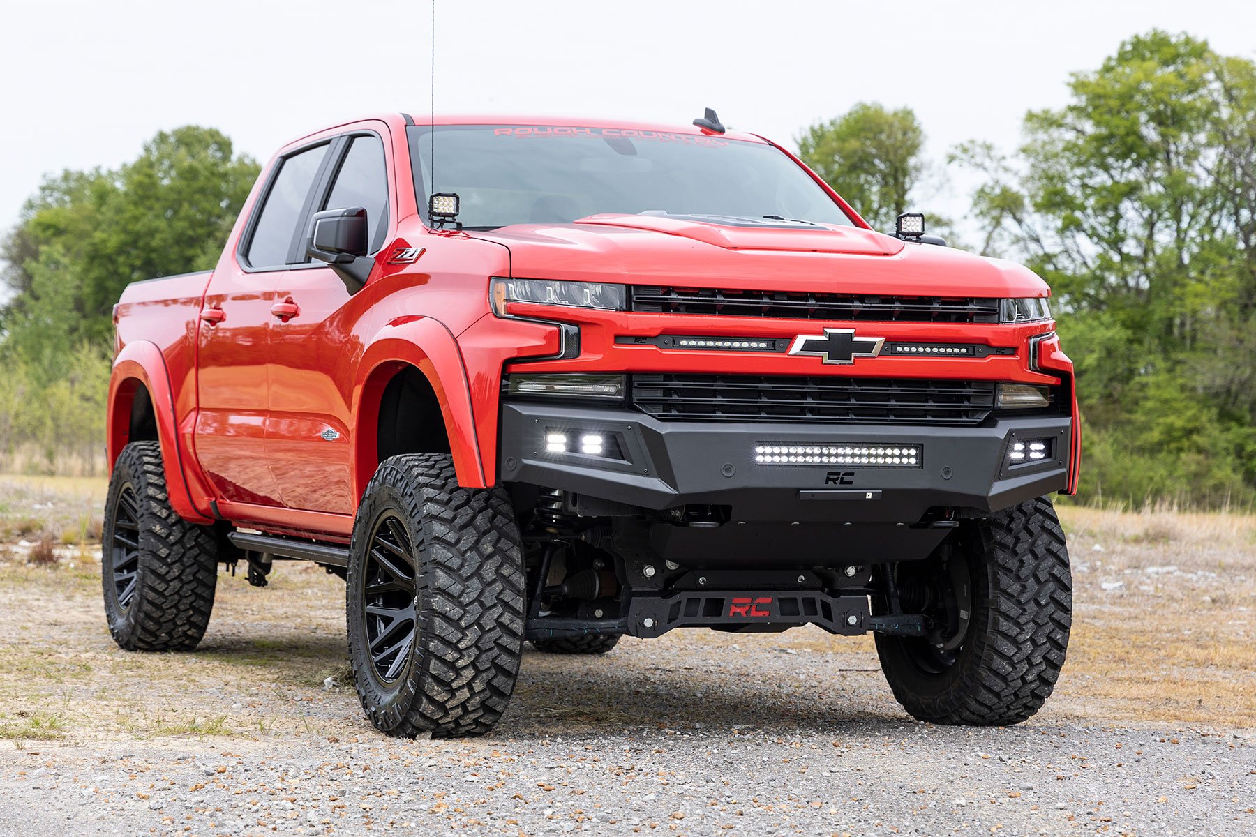 High Clearance Front Bumper | LED Lights & Skid Plate | Chevy Silverado 1500 (19-22) - Image 6