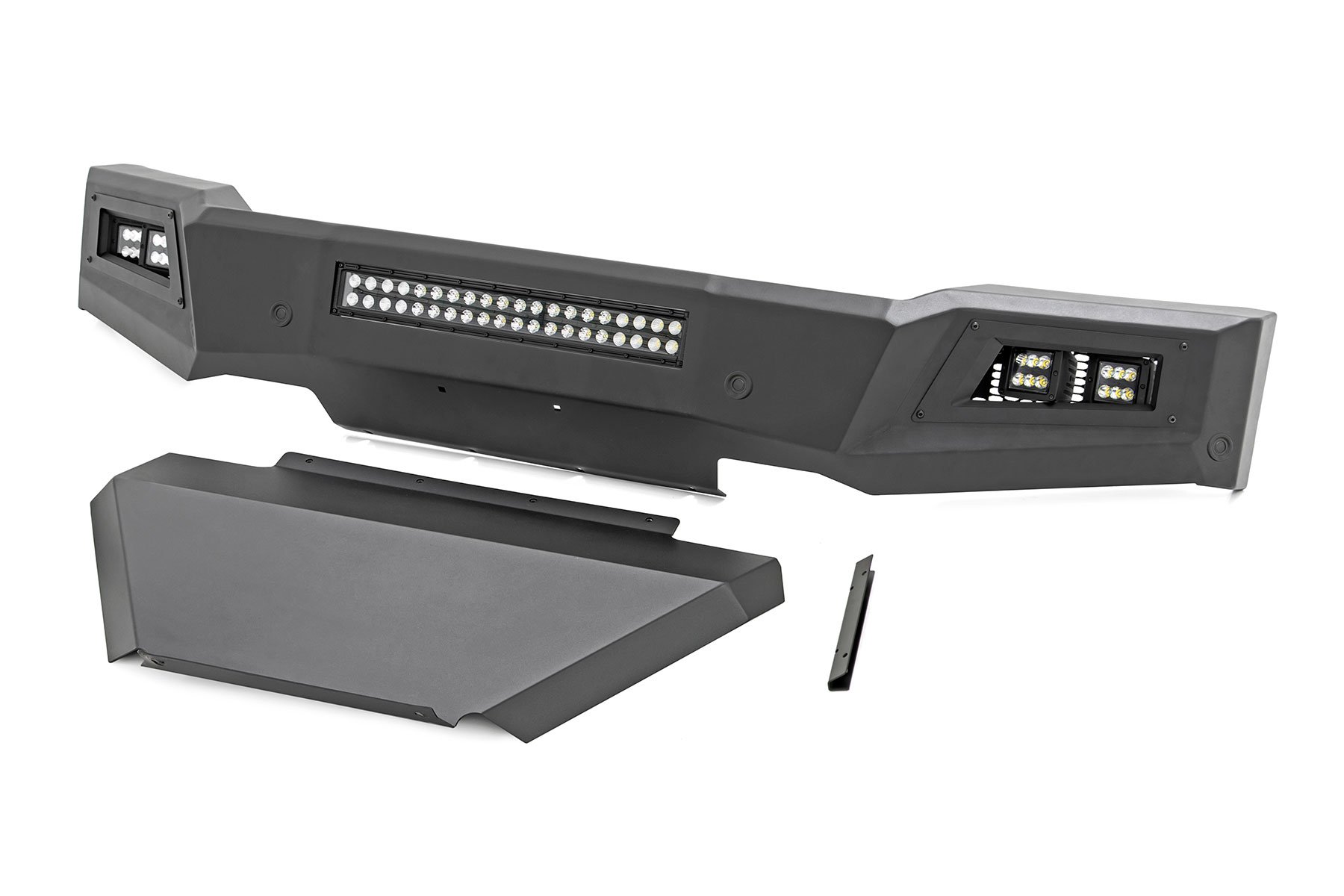 High Clearance Front Bumper | LED Lights & Skid Plate | Chevy Silverado 1500 (19-22) - Image 3