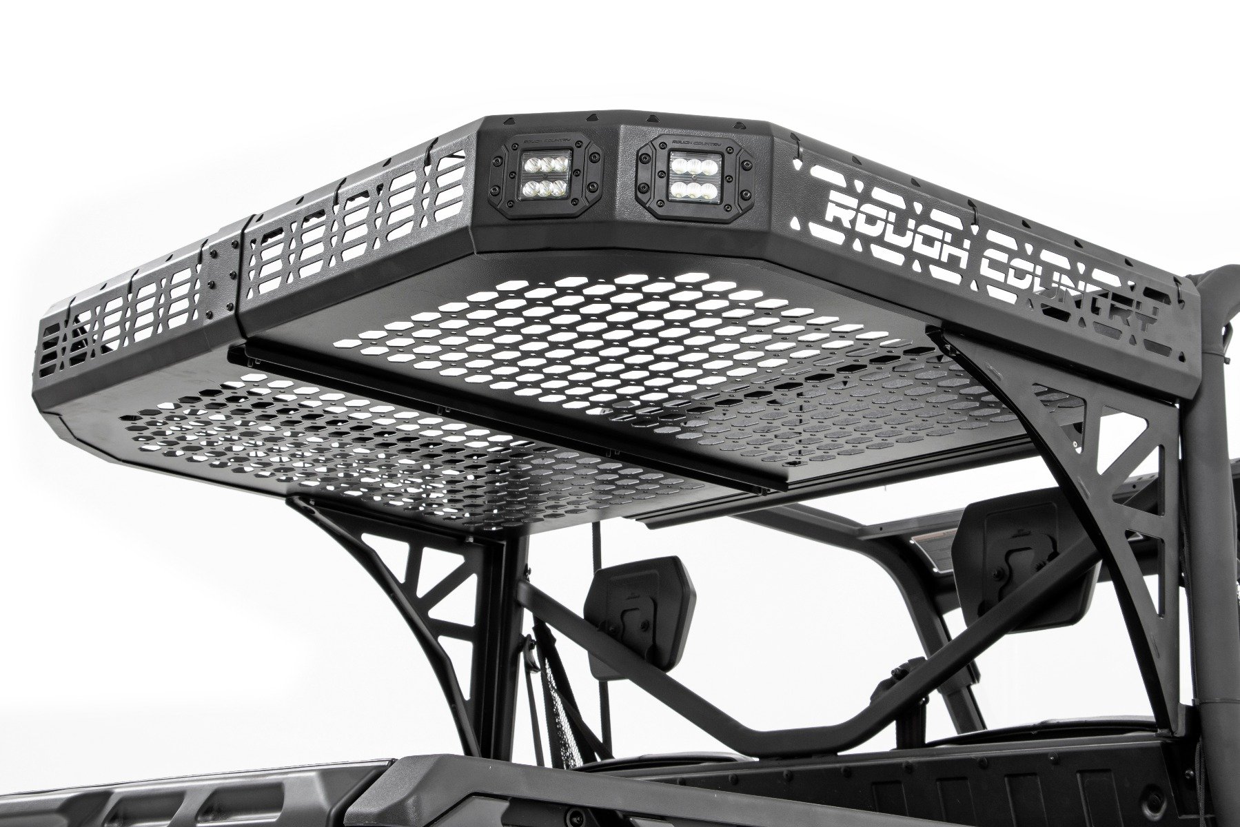 Cargo Rack | Dual 2" Black LED Pairs | Flush Mount | Polaris Ranger XP 1000 - Image 2