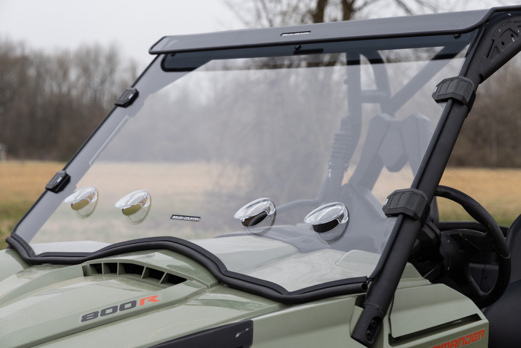 Vented Full Windshield | Scratch Resistant | Can-Am Commander Max 1000 - Image 5