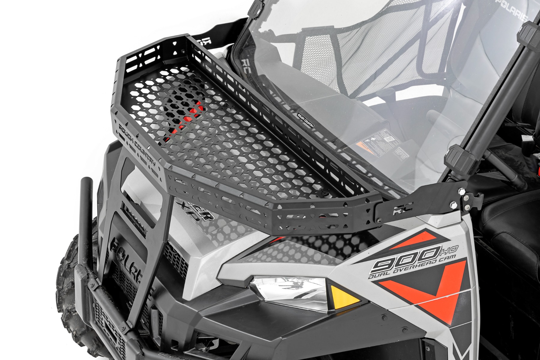 Front Cargo Rack | 6" Black Slimline | Polaris Ranger XP 900/Ranger XP 1000 - Image 3