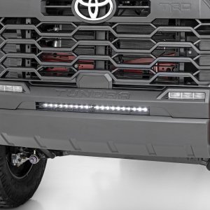 LED Light Kit | Bumper Mount | 20" Black Slim Line | Toyota Tundra (22-25)