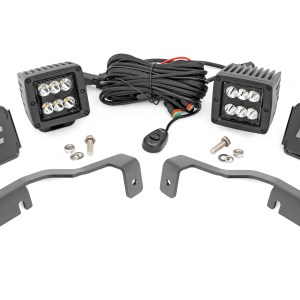 LED Light Kit | Ditch Mount | 2" Black Pair | Spot | Nissan Frontier (22-24)