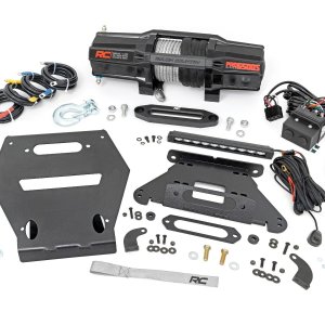 LED Light | Winch Mount | RS6500S | 10" Black Slimline | Polaris RZR Pro R