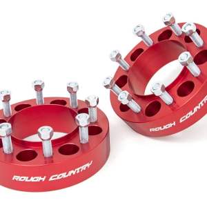 2 Inch Wheel Spacers | 8x170 | Red | Ford F-250/F-350 Super Duty 4WD (03-24)