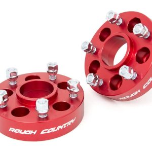 1.5 Inch Wheel Adapters | 5x4.5 to 5x5 | Red | Jeep Cherokee XJ/Comanche MJ/Wrangler TJ