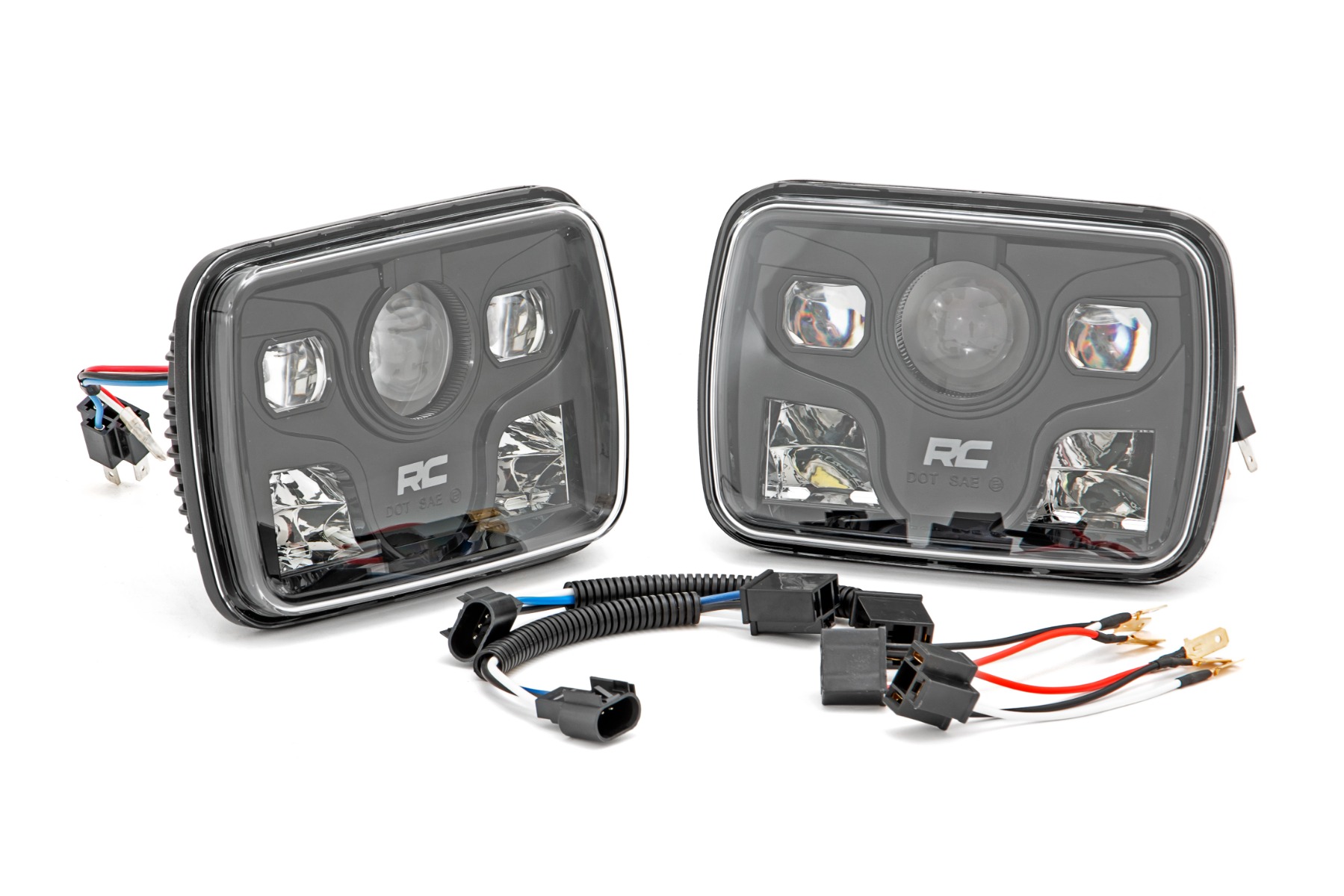 5"x7" LED Headlights | DOT Approved | Jeep Cherokee XJ 2WD/4WD (1984-2001) - Image 6