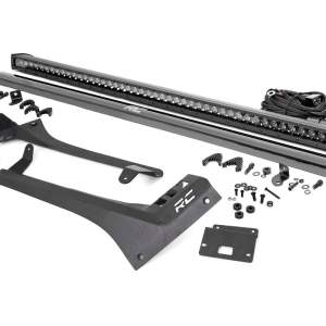 LED Light Kit | Windshield Mount | 50" BLK Single Row | Jeep Gladiator JT/Wrangler JL (18-24)