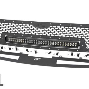 Mesh Grille | 30" Dual Row LED | Black | Amber DRL | Toyota Tundra (14-17)