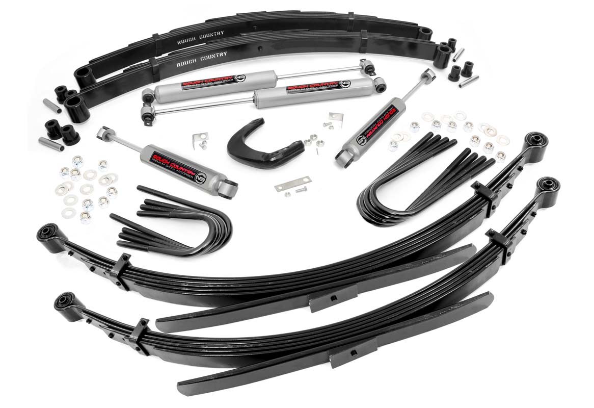 4 Inch Lift Kit | 56 Inch RR Springs | Chevy/GMC 3/4-Ton Suburban 4WD (88-91)