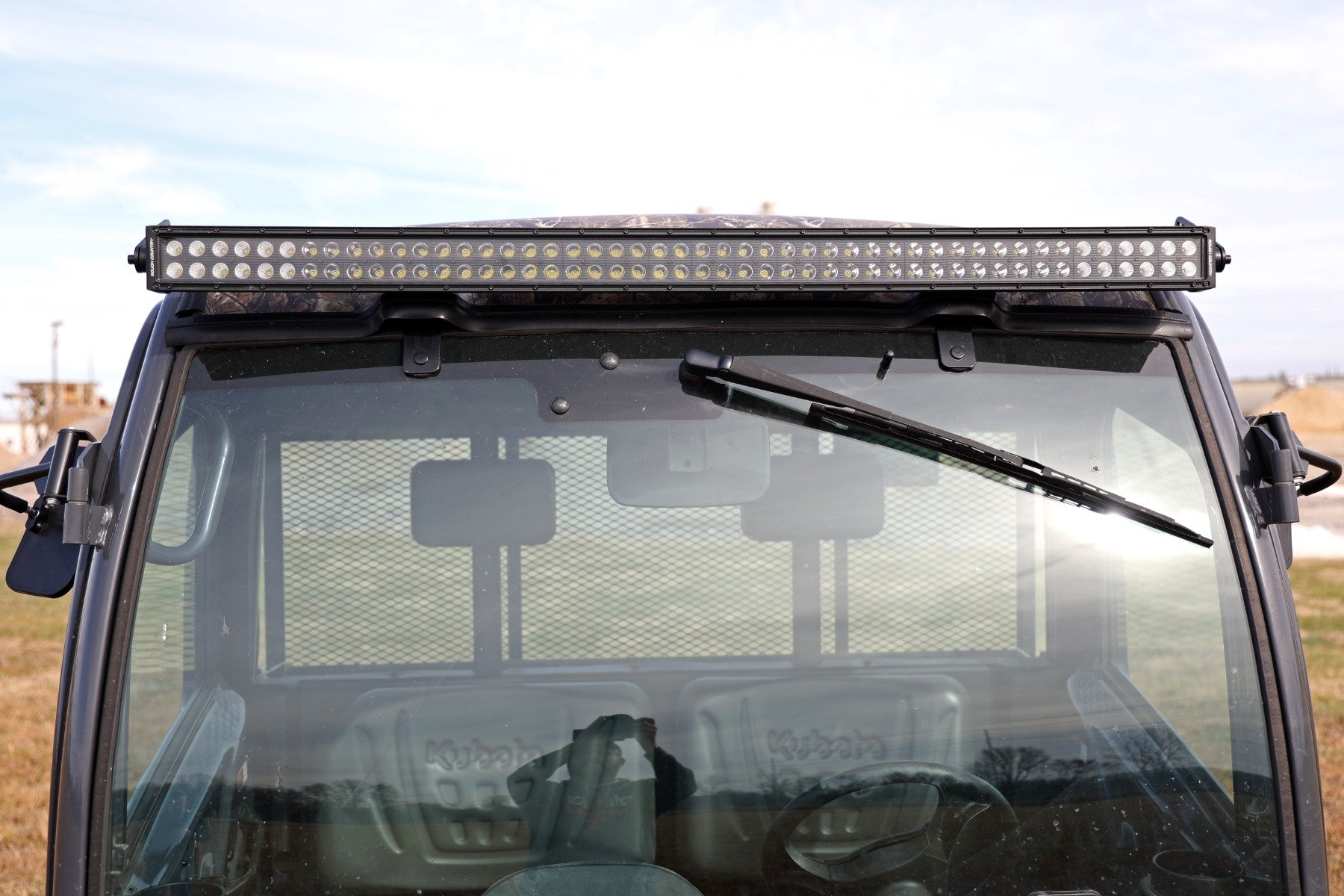 LED BlackSingle Row DRL Light Bar Kit | 50 Inch | Kubota RTV-X1120 - Image 4