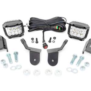 LED Light Kit | Cage Mount | 2" Chrome Pair | Wide Angle | Honda Pioneer 1000-5