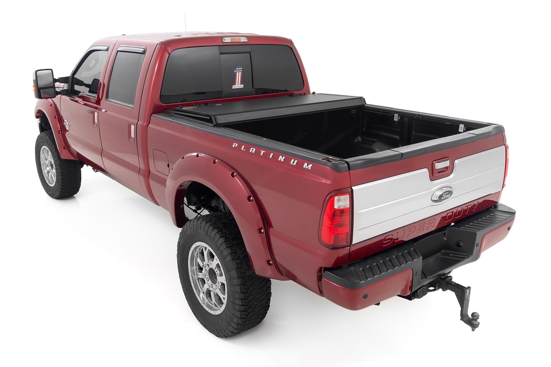 Hard Tri-Fold Flip Up Bed Cover | 6'10" Bed | Ford F-250/F-350 Super Duty (99-16) - Image 4