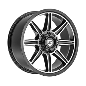 GEAR OFF-ROAD 773MB 17X9 MACHINED BLACK 5-127 / 5-135 +00MM 87MM