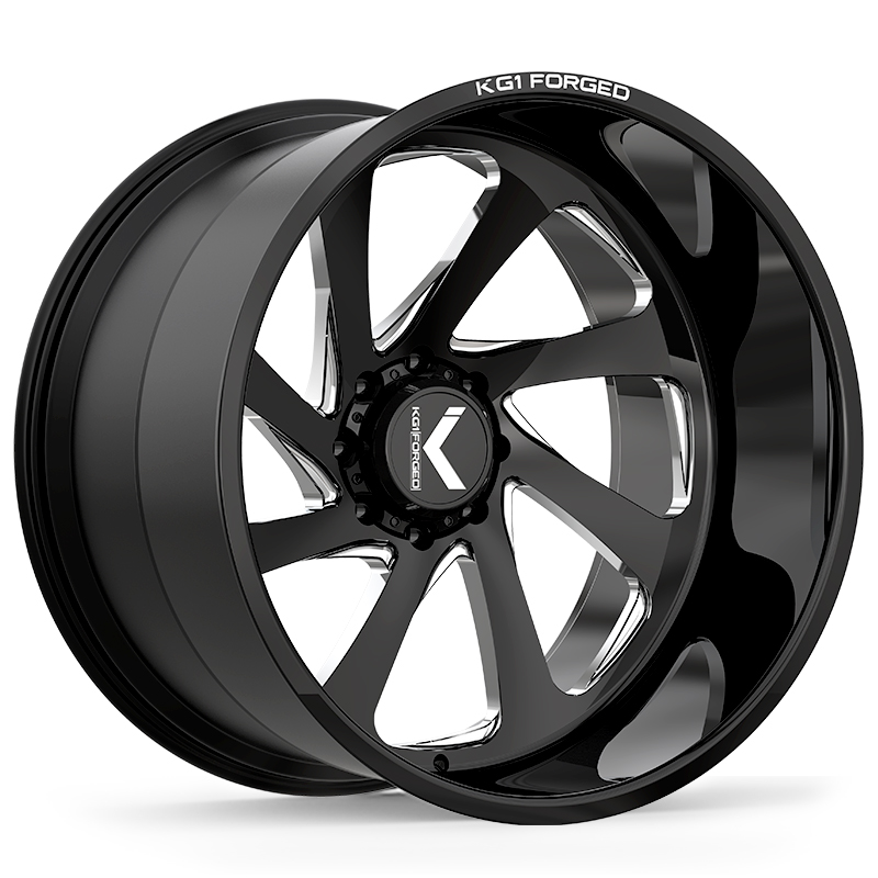 SWOOP 24X14 8X165.1 ET -76 CB 122.1 Gloss Black Milled