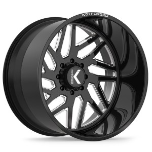 YAZ-N 28X14 6X139.7 ET -76 CB 78.1 Gloss Black Milled