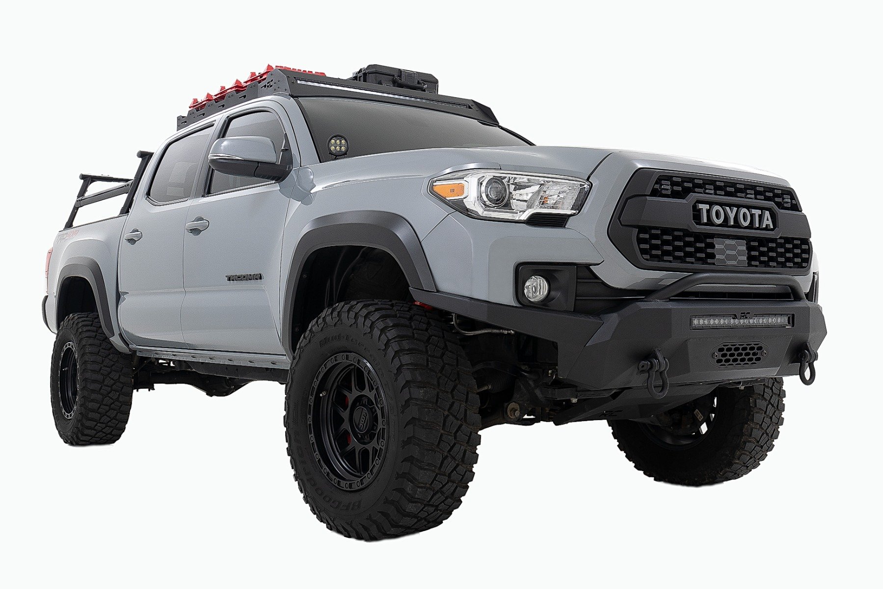 LED Light Kit | Ditch Mount | Black Series Round | 3.5 Inch | Amber DRL | Toyota Tacoma (16-23) - Image 3