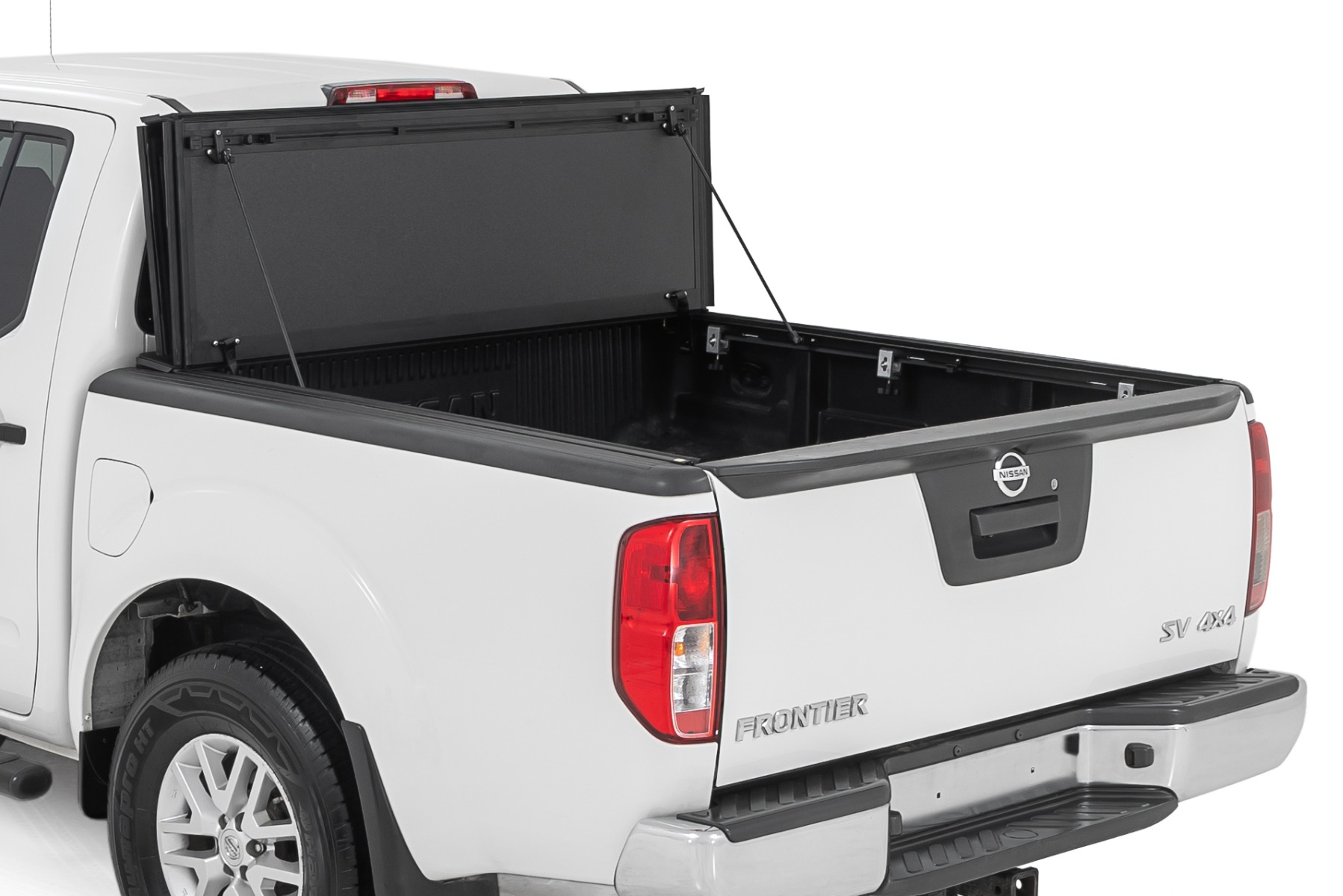 Hard Tri-Fold Flip Up Bed Cover | 5' Bed | Nissan Frontier 2WD/4WD (05-21) - Image 2