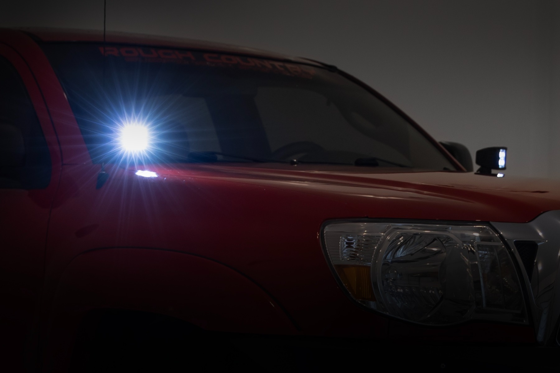 LED Light Kit | Ditch Mount | 2" Black Pair | Flood | Toyota Tacoma (05-15) - Image 5
