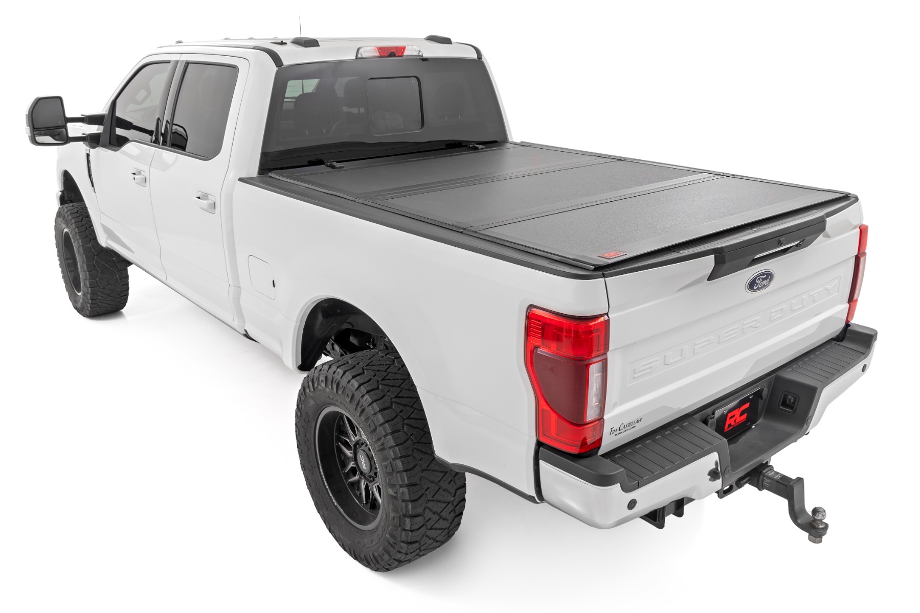 Hard Tri-Fold Flip Up Bed Cover | 6'10" Bed | Ford F-250/F-350 Super Duty (17-24) - Image 3
