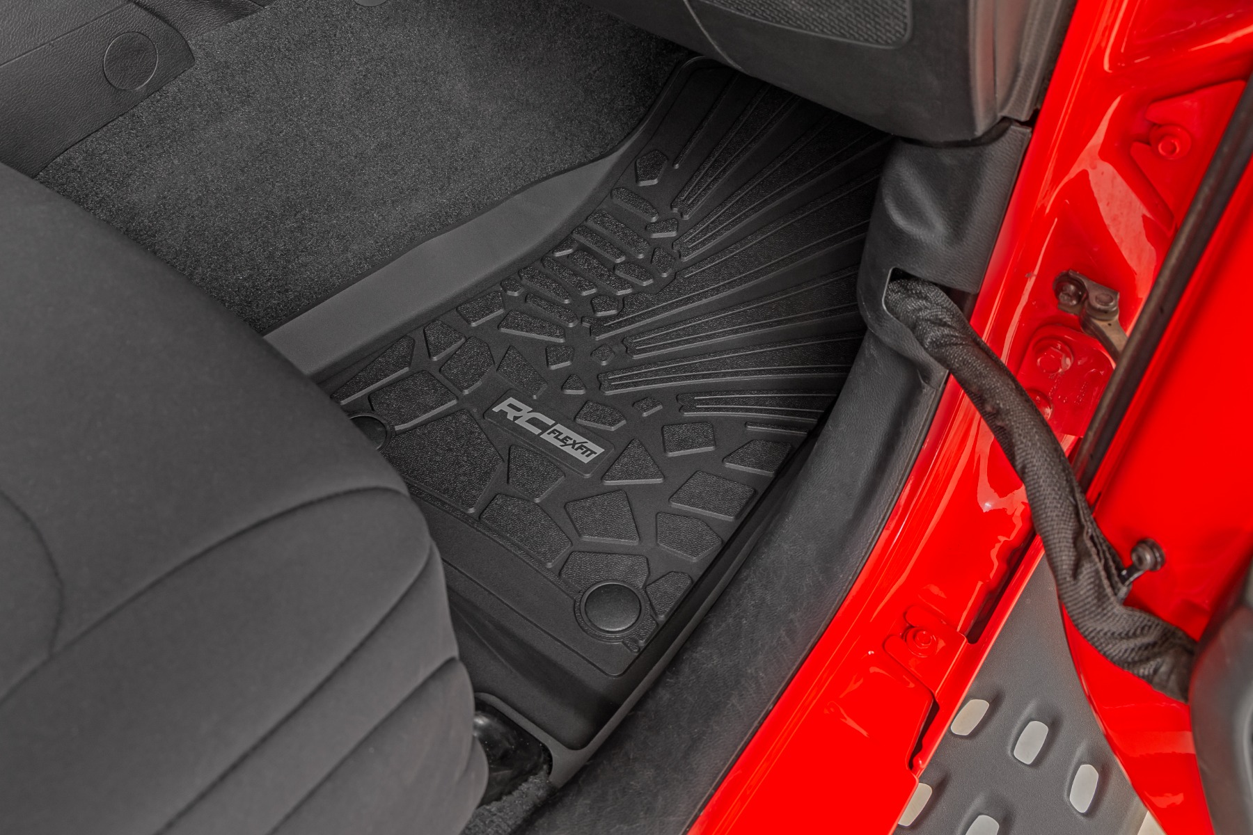Flex-Fit Floor Mats | FR & RR | RR Lockable | Jeep Gladiator JT 4WD (20-24) - Image 4