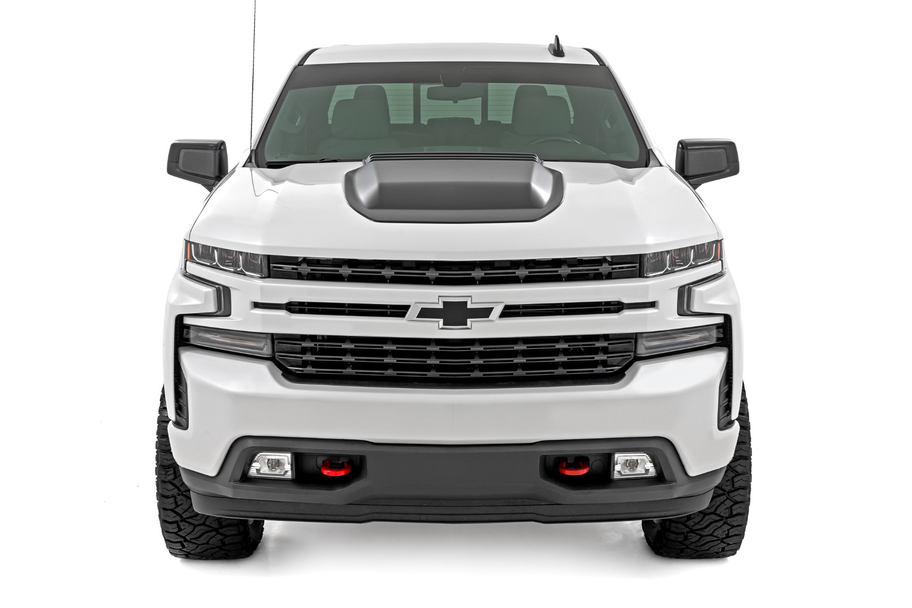 Hood Scoop | GLT Glacier Blue | Chevy Silverado 1500 2WD/4WD (2019-2025 & Classic) - Image 2