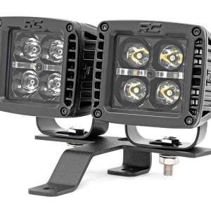 LED Light Kit | Quad | Cowl Mount | 2" Black | White DRL | Jeep Gladiator JT/Wrangler JL (18-24)