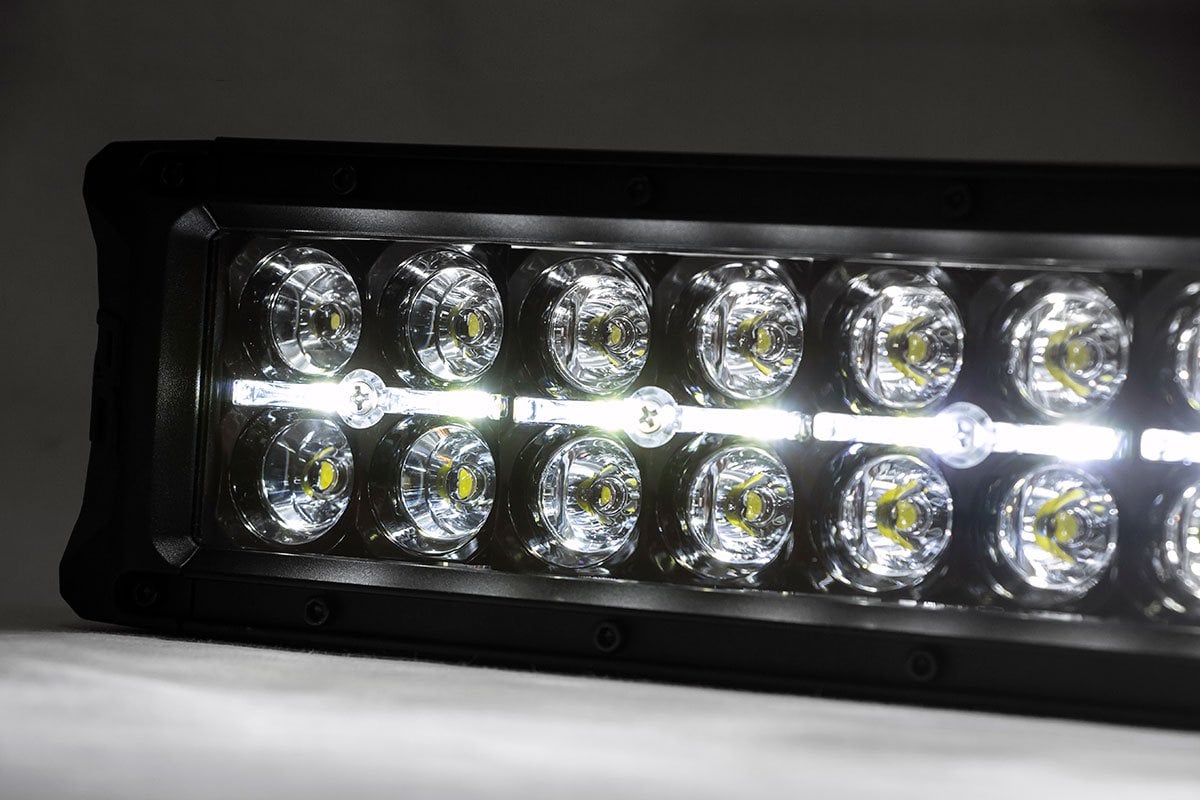 Mesh Grille | 30" Dual Row LED | Black | White DRL | GMC Sierra 1500 (14-15) - Image 3