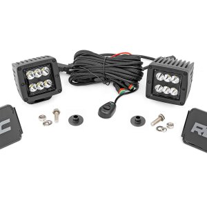 LED Light Kit | Ditch Mount | 2" Black Pair | Spot Pattern | Ford Bronco (21-24)