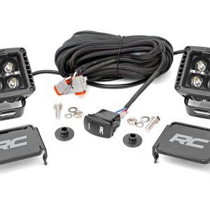 LED Light Kit | Ditch Mount | 2" Black Pair | Amber DRL | Ford Bronco (21-24)